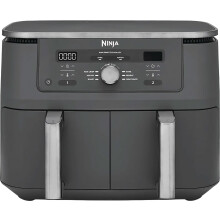 Ninja DZ400UK Dual Zone 9.5L Air Fryer – Grey | 6-in-1 with SYNC & MATCH Functions