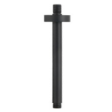 (Black(.161)) SUS304 Stainless Steel Shower Arm Wall Mounted Round Shower Arm for Fixed Shower Head Chrome Black Shower Accessory