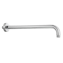(Chrome(.163)) SUS304 Stainless Steel Shower Arm Wall Mounted Round Shower Arm for Fixed Shower Head Chrome Black Shower Accessory