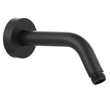 (Black(.162)) SUS304 Stainless Steel Shower Arm Wall Mounted Round Shower Arm for Fixed Shower Head Chrome Black Shower Accessory