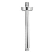 (Chrome(.164)) SUS304 Stainless Steel Shower Arm Wall Mounted Round Shower Arm for Fixed Shower Head Chrome Black Shower Accessory