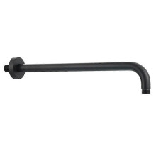(Black(.160)) SUS304 Stainless Steel Shower Arm Wall Mounted Round Shower Arm for Fixed Shower Head Chrome Black Shower Accessory
