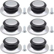 (As show, One size) 6 Pieces Heat Resistant Pot Lid Knob Replacement Handle Universal Handle for Pot Lids Pan Lids