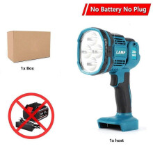(no battery no plug) 18V Cordless LED Flashlight Work Light Flashlight For Makita LED Lamp USB Outdoor Emergency Lighting Spotlight For Makita