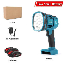 (one small battery) 18V Cordless LED Flashlight Work Light Flashlight For Makita LED Lamp USB Outdoor Emergency Lighting Spotlight For Makita