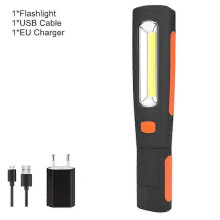 (B) COB led work light cob floodlight 2000mAh rechargeable lamp led portable magnetic light hook waterproof glare flashlight