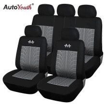 (GRAY) Sports Car Seat Covers Universal Fit Most Brand Vehicles Seats Car Seat Protector Interior Accessories Car Covers
