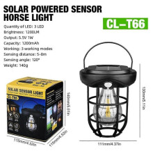 (CL-T66 Two-in-one) Retro Portable Camping Lantern 1500K-3000K color temperature Kerosene Camp Lamp 3 Lighting Modes Tent Light for Hiking Climbing