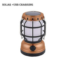 (NO 5 Solar charging) Solar Camping Light Portable Outdoor Tent Lantern LED Rechargeable Flashlights Emergency Searchlight Working Lights Camping Lamp