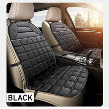 (Type2 Black 2pcs) 12V Heated Car Seat Cover Fast Heating Universal Car Seat Heater Cloth Winter Car Heating Cushion Car Seat Protector Heating