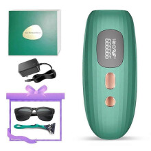 (Green 2 with box) 999,999 Flashes Portable Epilator IPL Underarm Laser Epilator Painless Whole Body Photoepilator For Women Armpit Removal Hair