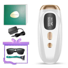 (White 1 with box) 999,999 Flashes Portable Epilator IPL Underarm Laser Epilator Painless Whole Body Photoepilator For Women Armpit Removal Hair