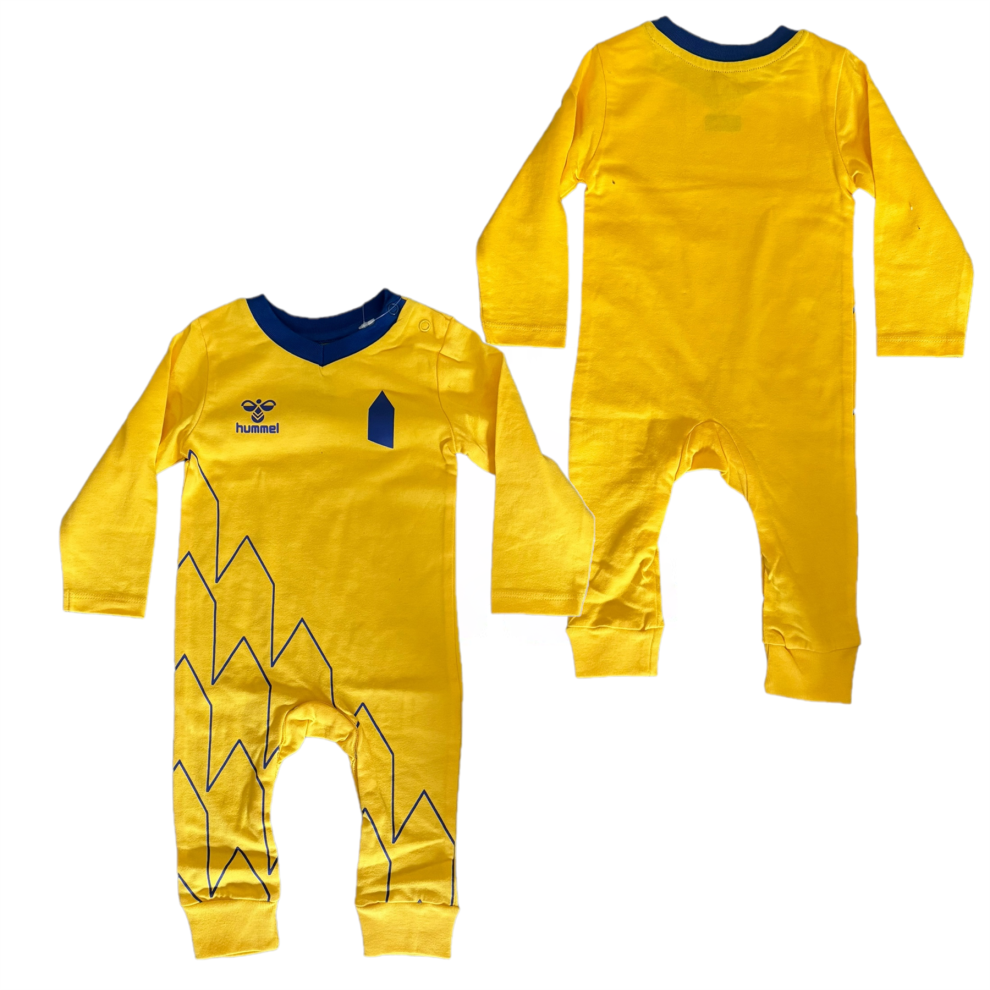 (0-3 Months) Everton Football Romper Infants Hummel Team Kit Romper - New