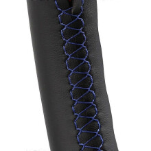 (Blue line) Car Steering Wheel Cover For Seat Leon (Mk2) 2006-2008 Ibiza (6L) 2007 Customized Steering Wrap Microfiber