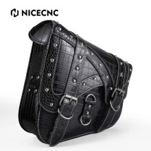 (Black) Motorcycle Swingarm Bag for Harley Softail Sport Glide Heritage Saddlebag Motorbike Large Capacity No Sagging Tool Storage Box