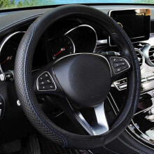 (Blue) Universal Car Steering Wheel Cover For SsangYong Actyon Turismo Ssang Yong Rodius Rexton Korando Kyron