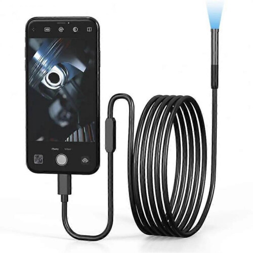 (Type 1) 1 Set Industrial Endoscope 200w Pixel Detect Wi-Fi Connection Smart Phone for Android for IOS Type-C Inspection Endoscope 1
