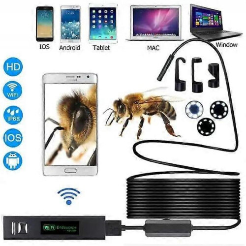 (1 Meter) 7MM LED Android Endoscope Camera 3 In 1 USB/Micro USB/Type-C Borescope Inspection Camera Waterproof for Smartphone 1