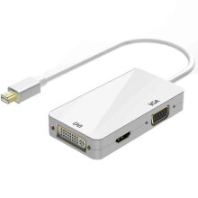 (as the show(.108)) 3 in 1 Mini DP Display Port to HDMI-compatible VGA DVI Adapter Mini DP Cable Converter for MacBook Pro Air Mini Display Port