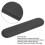 (Black) Pillow Speaker Portable Mini Bone Conduction Sleeping Speaker with Stereo Bass for Deep Sleeping Bluetooth 4