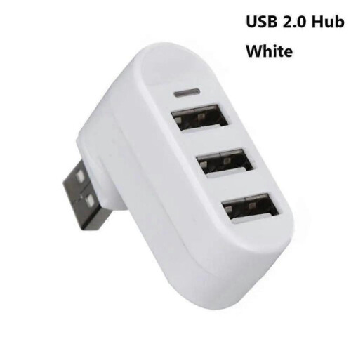 (USB 2.0 Hub White(.490)) 1pc High Speed USB 2.0/3.0 HUB Multi USB Splitter 4 Ports Expander Multiple USB Expander Computer Accessories For Laptop PC