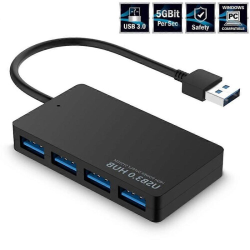 (USB 2.0 Hub White(.490)) 1pc High Speed USB 2.0/3.0 HUB Multi USB Splitter 4 Ports Expander Multiple USB Expander Computer Accessories For Laptop PC 2