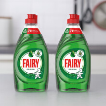 Fairy Original Washing Up Liquid – Green – 320ml (Pack of 2) | Classic Grease-Cutting Power | Long-Lasting Suds