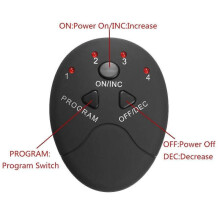 (Orange) EMS Abdominal Toning Belt ABS Stimulator Ultimate Muscle Trainer Arm and Leg Training Office Home Gym Fitness Equipment