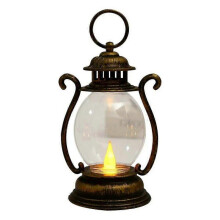 (bronze gold) Retro Kerosene Night Light Small Oil Fairy Lights Decorative Lantern Art Pendant Christmas New Year Lamp Decor Home Supplies