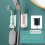(white) Shower head holder without drilling hand shower bracket adjustable shower holder - Ri 4
