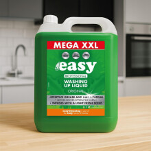 Easy Original Washing Up Liquid - 5L | Powerful Grease-Cutting Formula – Fresh Scent – Ideal for Home & Commercial Use | Eco Friendly Packaging