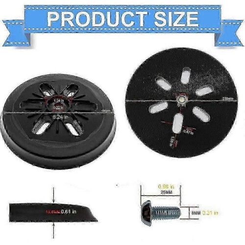 Sanding Pad for Bosch GEX 150 Sander - 150mm Hook and Loop Backing Pad Replacement 1