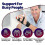 (Left hand) Metacarpal Finger Splint Hand Brace, Ulnar Gutter Splint Support, Happy H 5