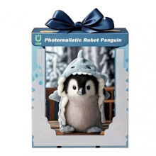 (Penguin) Plush Robot Puppy - My Realistic Robot Puppy, Robotic Dog Acts Like a Real Puppy Interactive Toy Gift for Kids