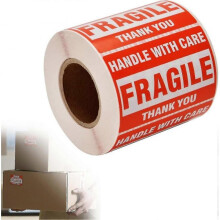 (C127) 500 Fragile Stickers Packing Sticker 2.5cm-4.5cm Strong Adhesive Labels Warning Labels Shipping Package Labels - PJ