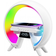 Ασύρματη λάμπα ατμόσφαιρας φόρτισης, φως RGB με ξυπνητήρι ανατολής ηλίου, νυχτερ
