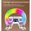 Ασύρματη λάμπα ατμόσφαιρας φόρτισης, φως RGB με ξυπνητήρι ανατολής ηλίου, νυχτερ 5