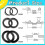 (18 packs) Pool Filter Accessory Rubber Pool Plunger Replacement Gasket For Intex 10747 -ys G 5