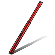 (Ice Red) Electric Lighter Usb Rechargeable Lighter Candle Lighter  Arc Windproof Lighter