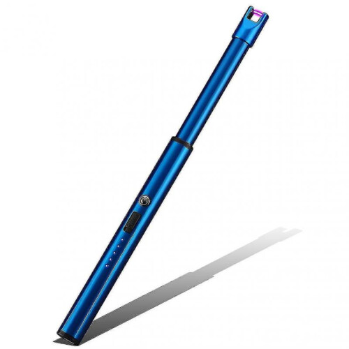 (Ice Blue) Electric Lighter Usb Rechargeable Lighter Candle Lighter  Arc Windproof Lighter
