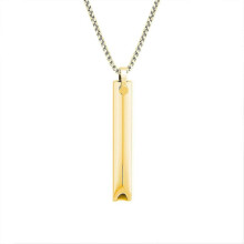 (gold) Breathing Necklace, Anxiety Relief Necklaces Breathing Necklace Stop Smoking, Breathing Necklace Calms For Anxiety, Mindful, Meditation - Ri