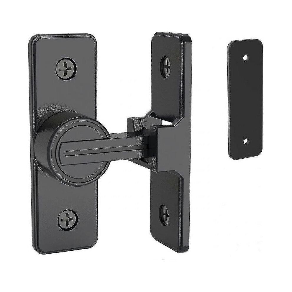 Suitable for Garden, Bathroom, Outdoor, Garage Sliding Barn Door Lock Hardware, 90 Degree Heavy Duty Door Latch Flip Latch Security Door Deadbolt Latc