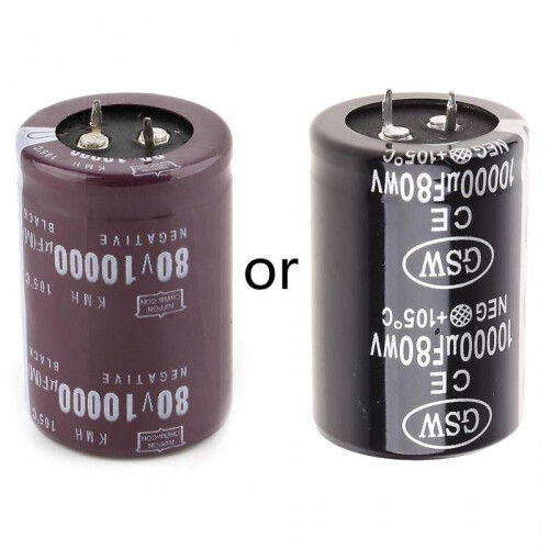 35x50mm 80V 10000uF Electrolytic Capacitor Filter Current Condenser for Audio Am