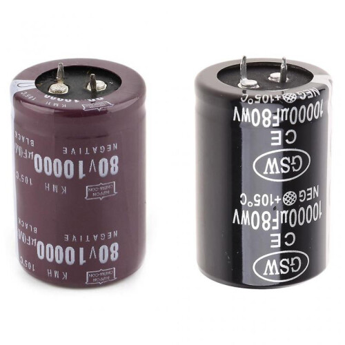 35x50mm 80V 10000uF Electrolytic Capacitor Filter Current Condenser for Audio Am 1