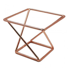 3d Geometric Powder Puff Shelf Makeup Sponge Display Rack Holder Metal Drying