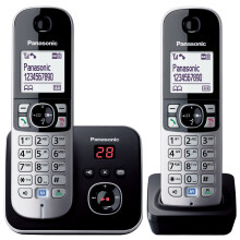 Panasonic KX-TG6822EB Twin DECT Cordless Telephone Set with Answer Machine