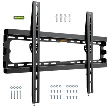VonHaus TV Wall Bracket for 37-80" Screens, Ultra-Slim TV Bracket with Spirit Level, Flat to Wall Mount, 45kg Capacity, Max VESA: 600x400mm