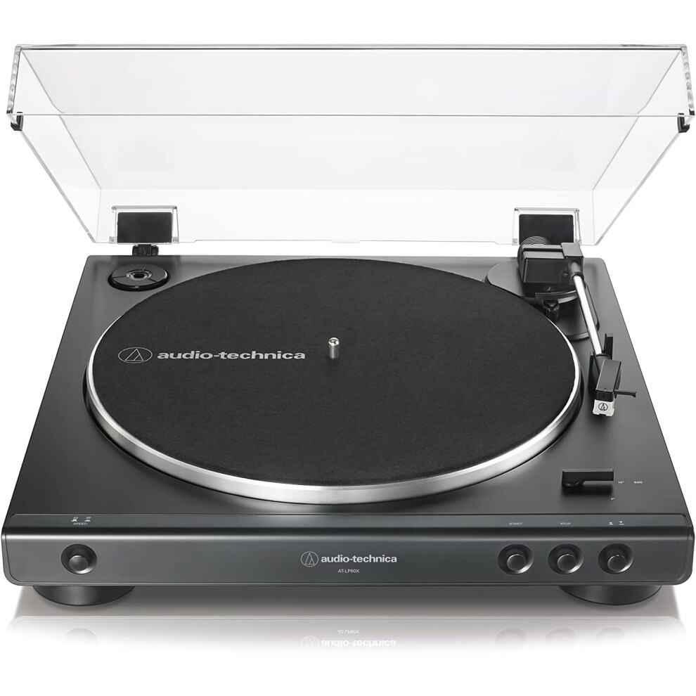 Audio-Technica LP60XBK Fully Automatic Belt-drive Stereo Turntable Black