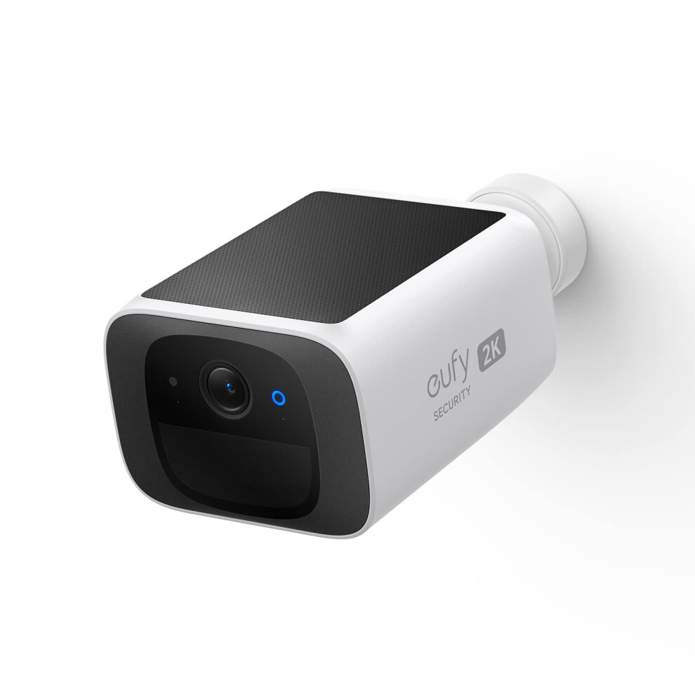 eufy Security SoloCam S220 Solar Security Camera Outdoor Wireless, Continuous Power, 2K Resolution Home Security Camera, 2.4 GHz Wi-Fi, No Monthly Fe