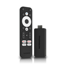 THOMSON Streaming Stick 140UK | Google TV | 4K UHD | Google Assistant | Googlecast | Wi-Fi |Bluetooth 5.0 | HDMI | Dolby Atmos | DTS Digital Surround